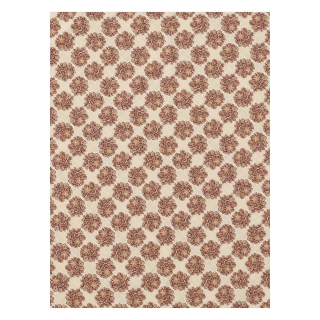 Nappe roux rustique cowboy western country floral (Devant)