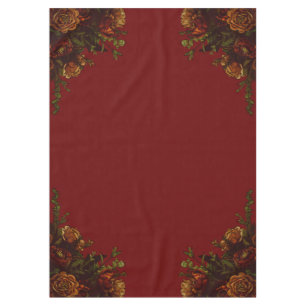Nappe Rustique Orange Red Fall Élégant Mariage gothique