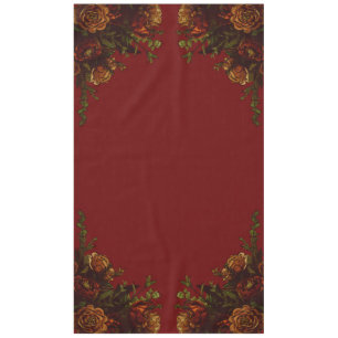 Nappe Rustique Orange Red Fall Élégant Mariage gothique