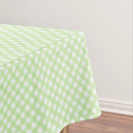 Nappe Rustique, Pastel Green En vichy Motif