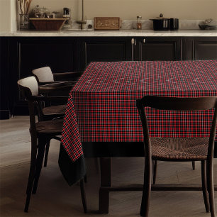 Nappe rustique Tartan rouge noir pour les rassembl