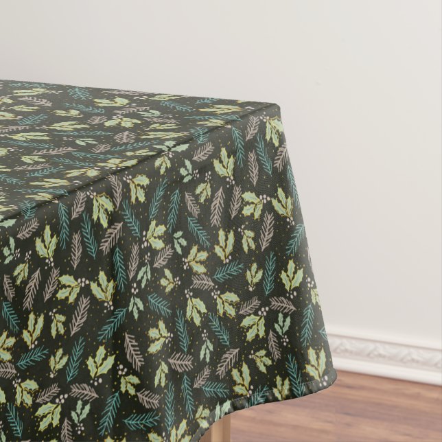 Nappe Sage Green Holly Noël (In Situ)