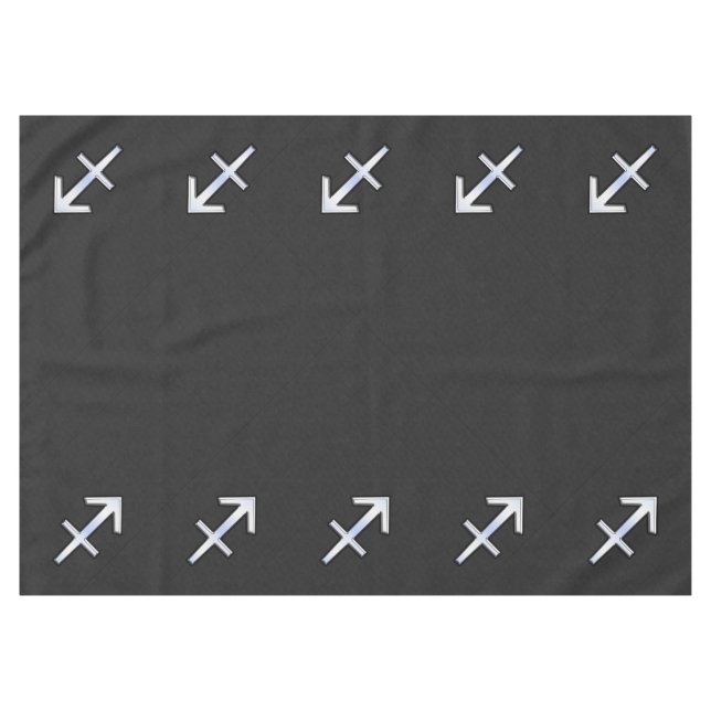Nappe Sagittarius moderne Zodiac Sign on Snake Skin (Devant (Horizontal))
