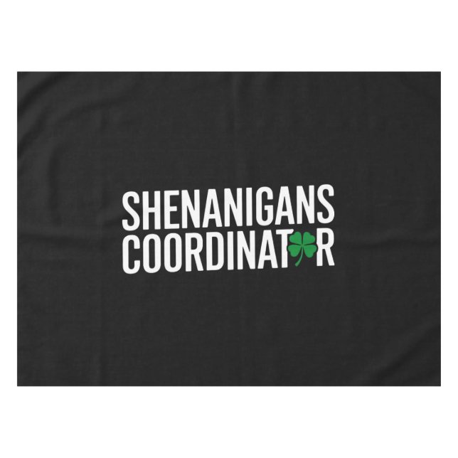 Nappe Saint Patrick's Day Shenanigan Coordonnateur (Devant (Horizontal))