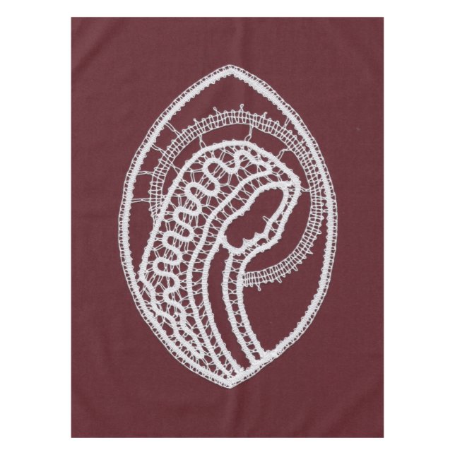 Nappe Sainte Vierge Marie, dentelle (Devant)