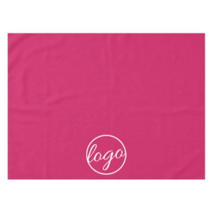Nappe Salon sur mesure Logo d'entreprise Fuschia Hot Pin