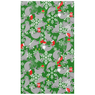 Nappe santa claus noël manat vert