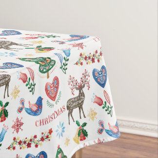 Nappe Scandinave nordique style Motif de Noël Tablec