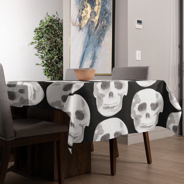Nappe Scary Scull Black & White Pattern (Créateur téléchargé)