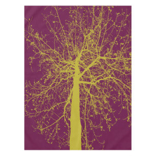 Nappe Silhouette de l'arbre d'hiver