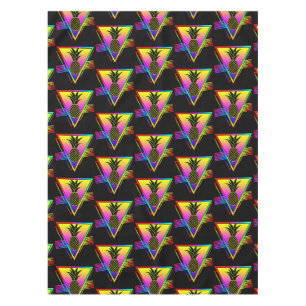 Nappe Silhouette Rétro Moderne Ananas Fruit D'été