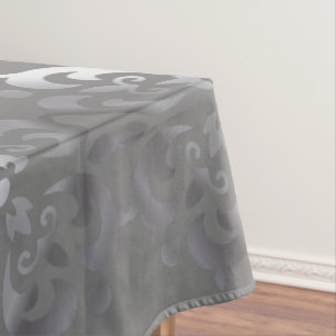 Nappe Silver et monogramme gris paisible