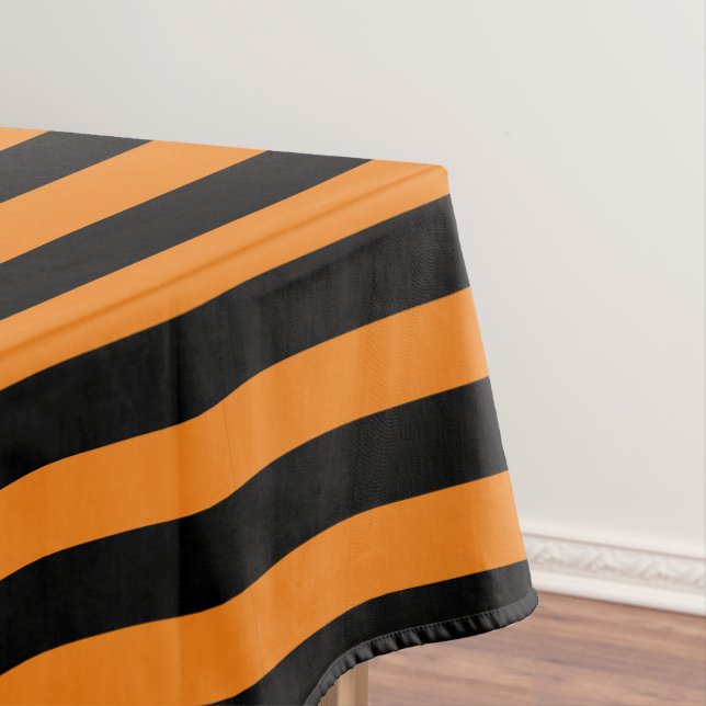 Nappe Simple classique orange et noir rayé (In Situ)