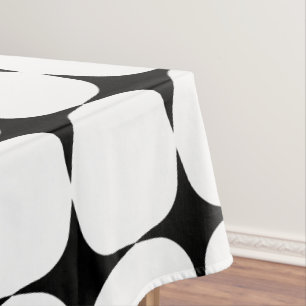 Nappe Simple Mid-Century moderne Motif noir et blanc