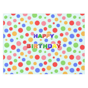 Nappe Simple moderne rouge vert Polka dot fête d'anniver