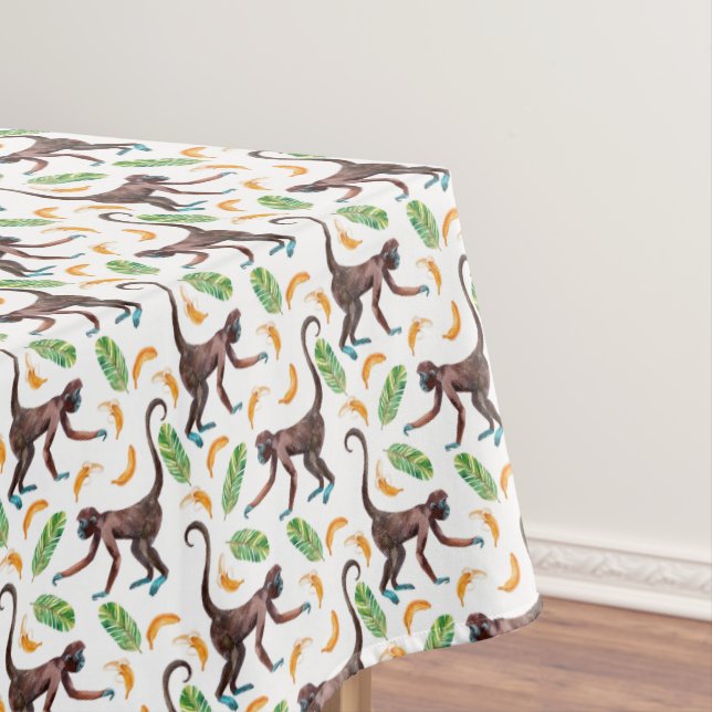 Nappe Singes doux jonglant des bananes (In Situ)