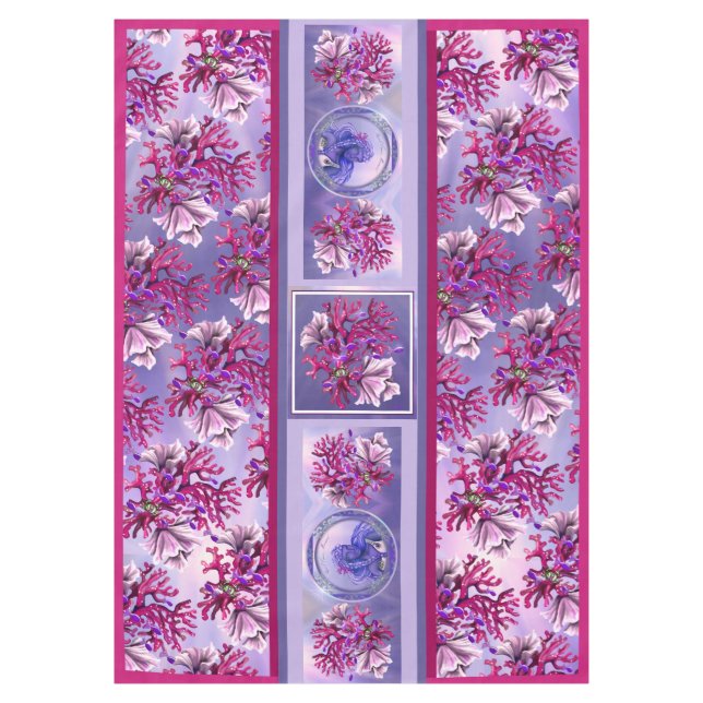 Nappe Sirène d'océan violet (Devant)