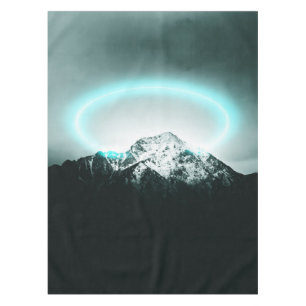 Nappe Snowy mountain mysterious blue neon light
