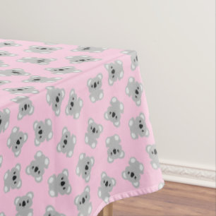 Nappe Soirée d'anniversaire de l'ours rose Koala