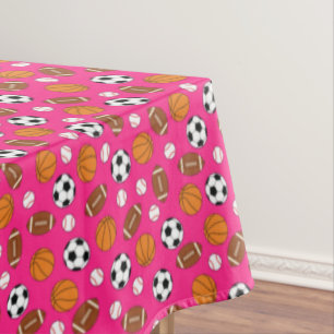 Nappe Soirée d'anniversaire Pink Sports