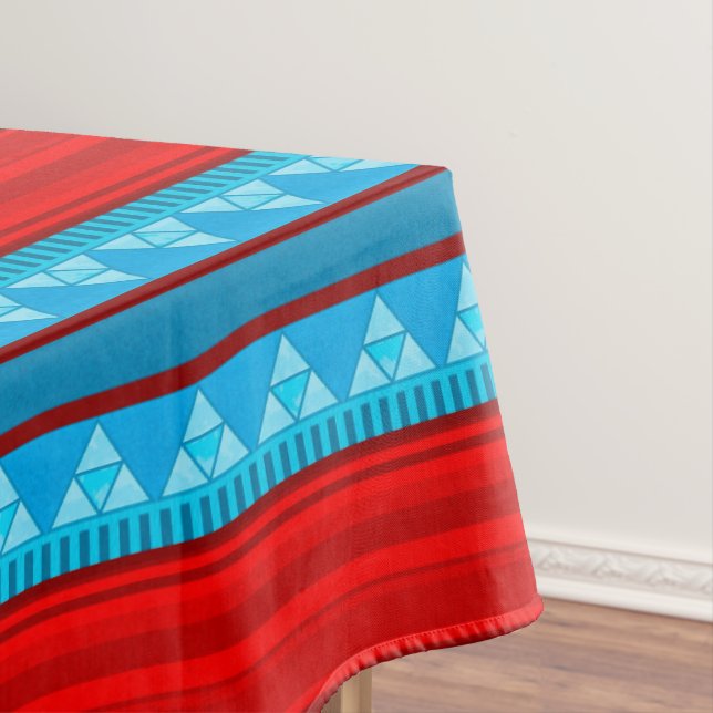 Nappe Southwest River Canyon Geometric Red Turquoise (In Situ)