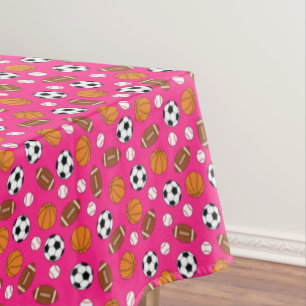 Nappe Sports Anniversaire Fête Enfants Cute Rose Girls
