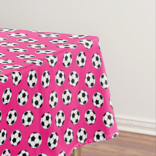 Nappe Sports de football Anniversaire fête rose