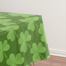 St Patrick Shamrock Clovers Green Motif Irlande