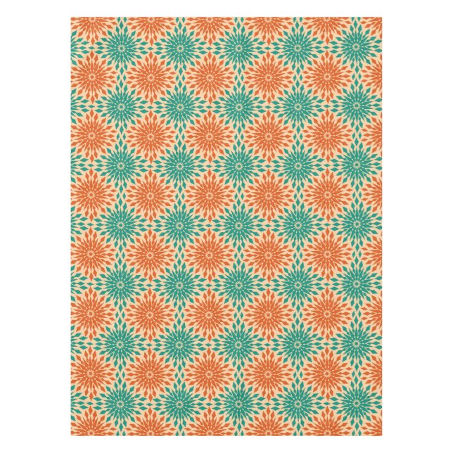 Nappe Starburt génial Teal et conception orange (Devant)