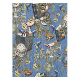 Nappe Steampunk sur Blue Denim