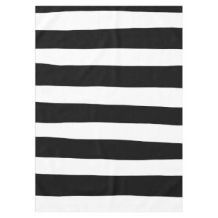 Nappe Stripes inégales - Noir et blanc