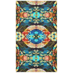 NAPPE STYLE D'ART JAPONAIS FORET SYMÉTRIQUE