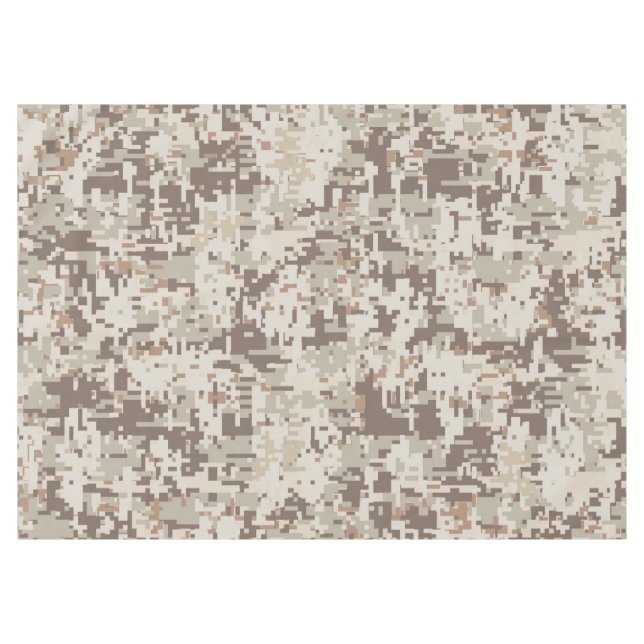 Nappe Style Désert Camouflage Numérique Pixels Décor (Devant (Horizontal))