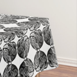Nappe Stylo à lapin et dessin d'encre bleu clair Décor d