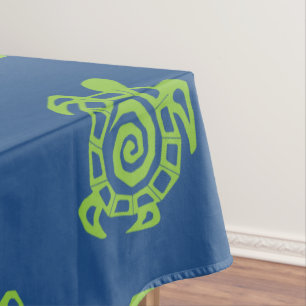 Nappe Substance verte et bleue de tortue de partie