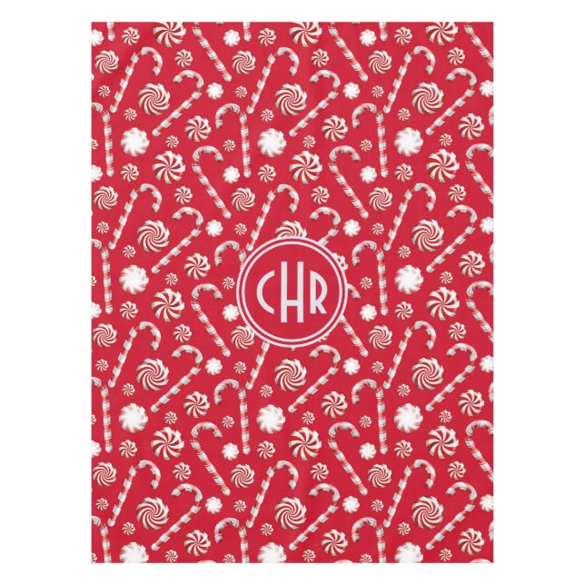 Nappe Sucre de canne de Noël lunatique (Devant)