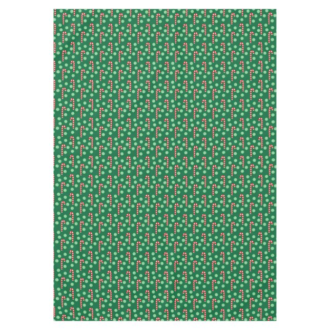 Nappe Sucre de canne vert rouge Pepperment Noël (Devant)
