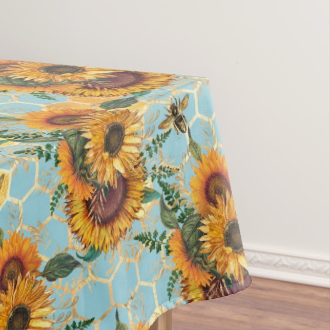 Nappe Sunflower Bee Hive Honeycomb Golden (In Situ)