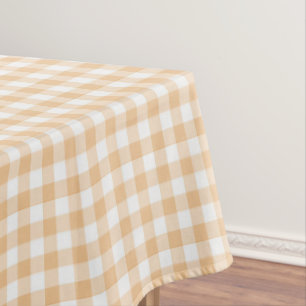 Nappe Sunkissed Citrouille   En vichy orange pâle