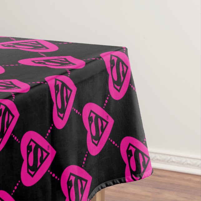 Nappe Supergirl Hearts Motif diagonal (In Situ)