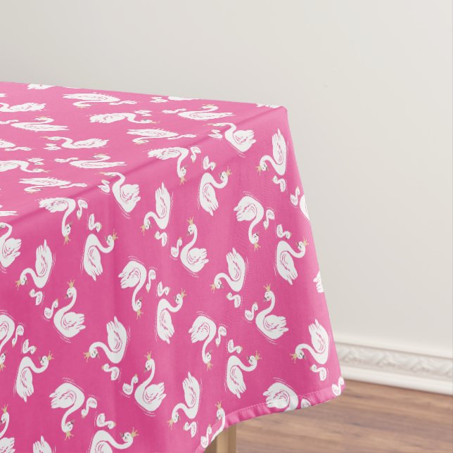 Nappe Swan 1er anniversaire Baby shower de fête rose (In Situ)