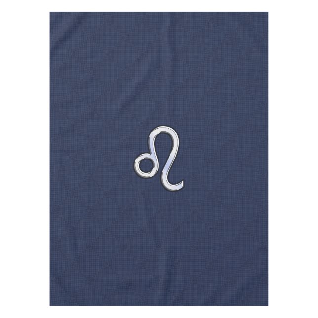 Nappe Symbole Leo d'argent sur l'impression en fibre de  (Devant)