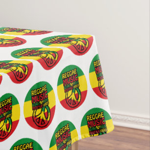 Nappe Symbole Reggae et Paix avec citations positives