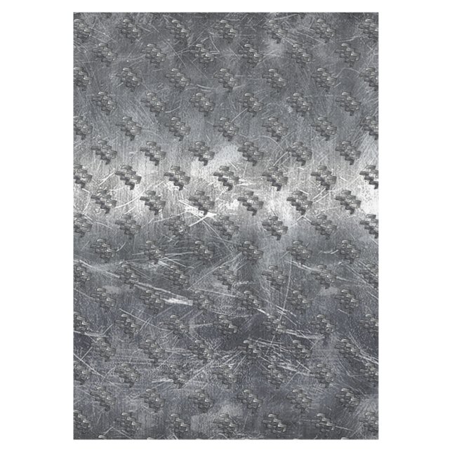 Nappe SYMBOLE Zodiaque Aquarius Acier argenté déprimé (Devant)