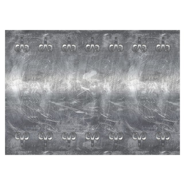 Nappe Symbole Zodiaque Aries en Grunge style désorganisé (Devant (Horizontal))