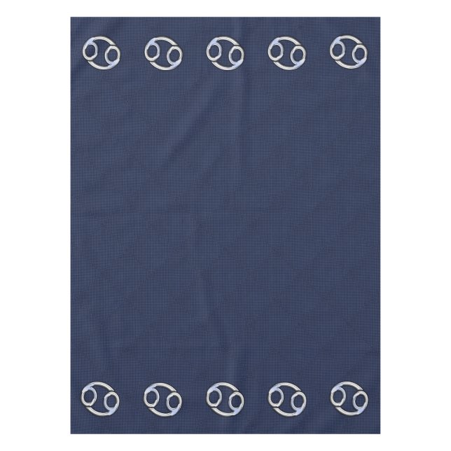 Nappe Symbole zodiaque du cancer de l'argent Marine Fibr (Devant)