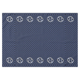 Nappe Symbole zodiaque du cancer de l'argent Marine Fibr