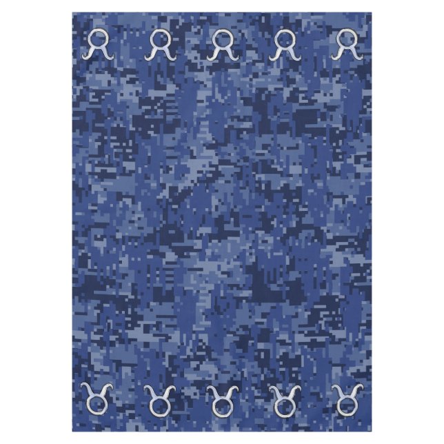 Nappe Symbole Zodiaque Taurus Argent Marine Camion numér (Devant)