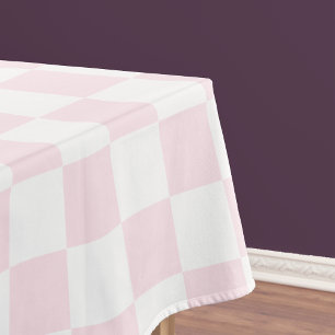 Nappe Table à manger À damiers Motif rose Fille