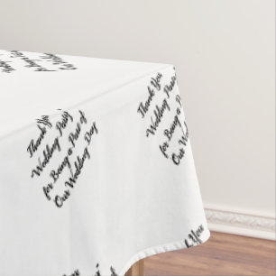 Nappe Table de réception de la fête de mariage Typograph